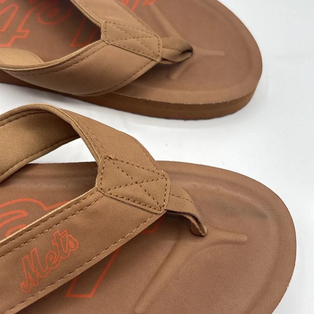 FOCO MLB New York Mets Slide on Sandals Flip Flops Men's Size M